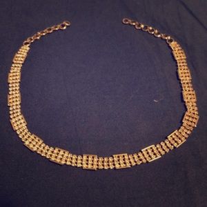 Golden Choker with diamonds